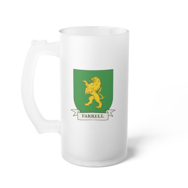 Farrell Family Coat of Arms Beer Mug