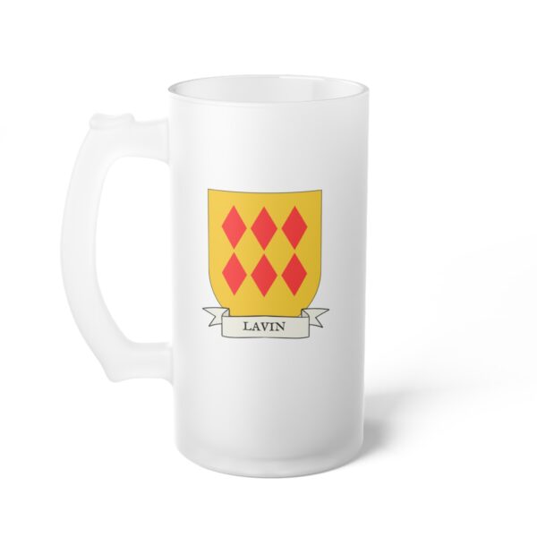 Lavin Family Coat of Arms 16oz. Beer Mug