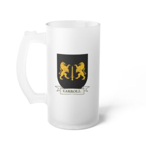 Carroll Family Coat of Arms Beer Mug