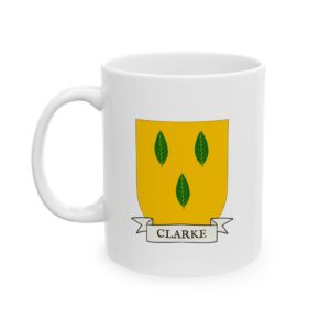 Clarke Family Coat of Arms Coffee Mug