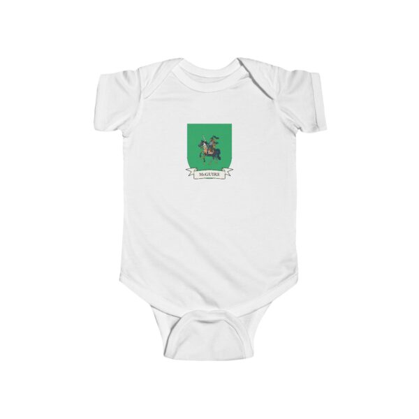 McGuire Family Coat of Arms Baby Onesie Bodysuit - Image 2