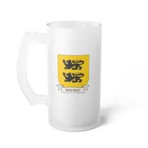 Rourke Family Coat of Arms Beer Mug