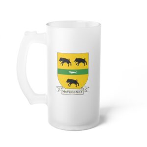 McSweeney Family Coat of Arms Beer Mug