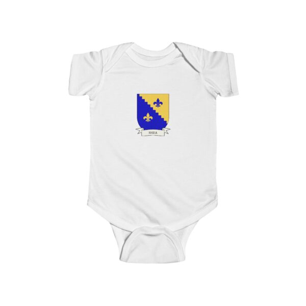 Shea Family Coat of Arms Baby Onesie Bodysuit - Image 2
