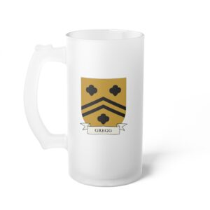 Gregg Family Coat of Arms Beer Mug