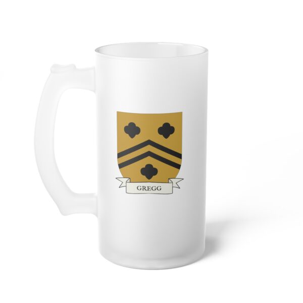 Gregg Family Coat of Arms Beer Mug