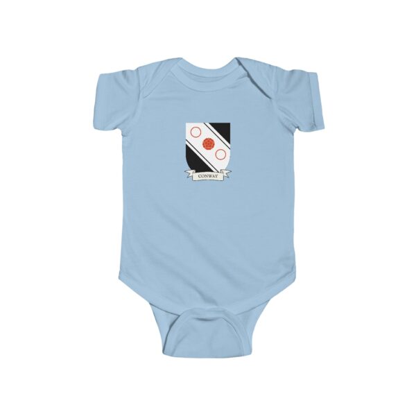 Conway Family Coat of Arms Baby Onesie Bodysuit - Image 4