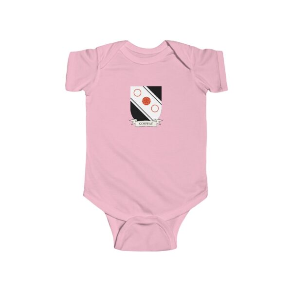 Conway Family Coat of Arms Baby Onesie Bodysuit - Image 5