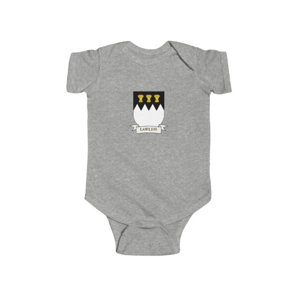 Lawless Family Coat of Arms Baby Onesie Bodysuit - Image 3