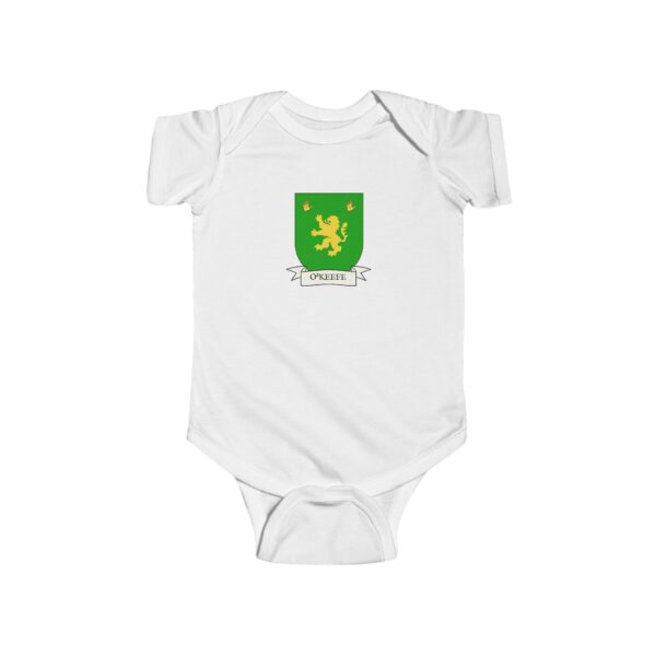 O'Keefe Family Coat of Arms Baby Onesie Bodysuit - Image 5