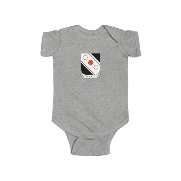 Conway Family Coat of Arms Baby Onesie Bodysuit - Image 3