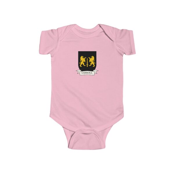 Carroll Family Coat of Arms Baby Onesie Bodysuit - Image 5
