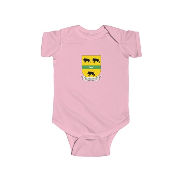 McSweeney Family Coat of Arms Baby Onesie Bodysuit - Image 5