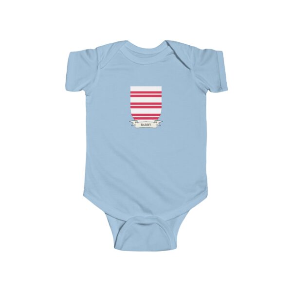 Barry Family Coat of Arms Baby Onesie Bodysuit - Image 4