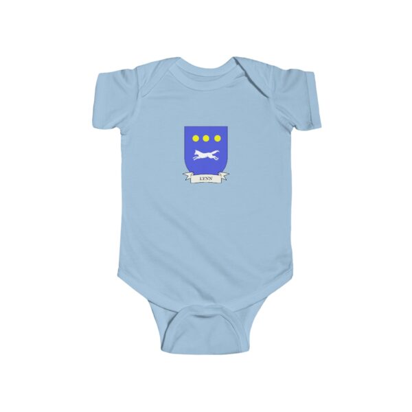 Lynn Family Coat of Arms Baby Onesie Bodysuit - Image 4