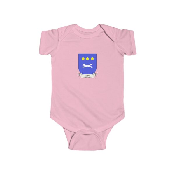 Lynn Family Coat of Arms Baby Onesie Bodysuit - Image 5