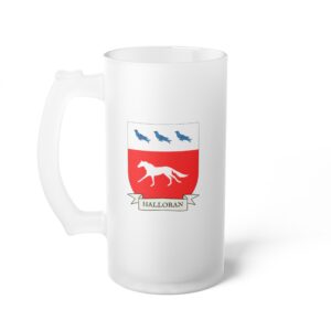 Halloran Family Coat of Arms Beer Mug