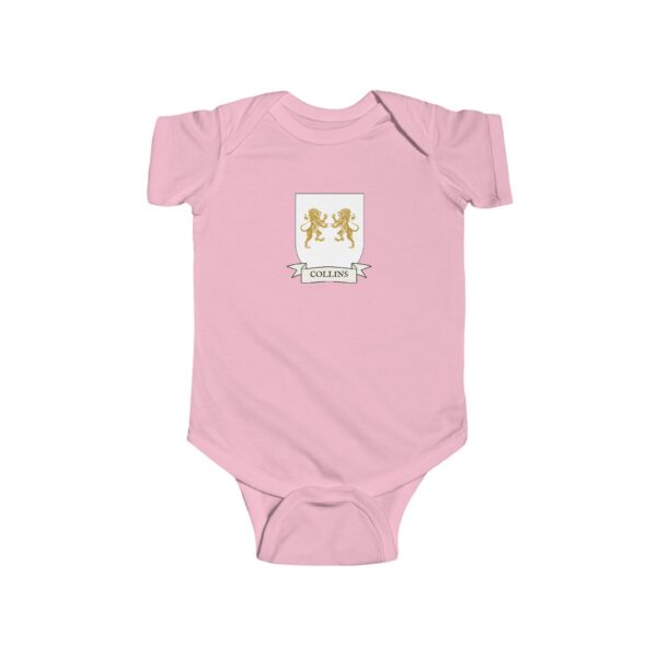 Collins Family Coat of Arms Baby Onesie Bodysuit - Image 5