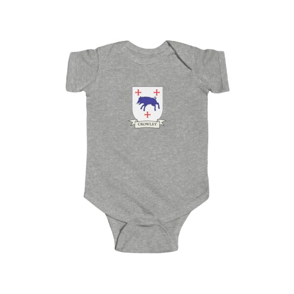 Crowley Family Coat of Arms Baby Onesie Bodysuit - Image 3
