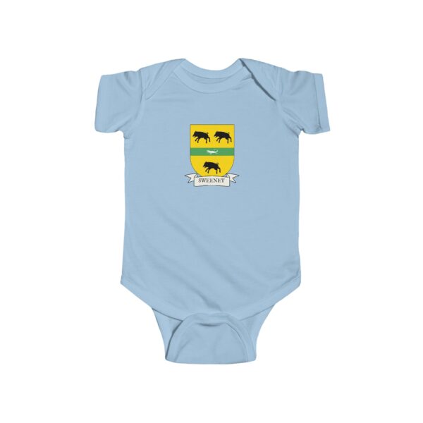Sweeney Family Coat of Arms Baby Onesie Bodysuit - Image 4