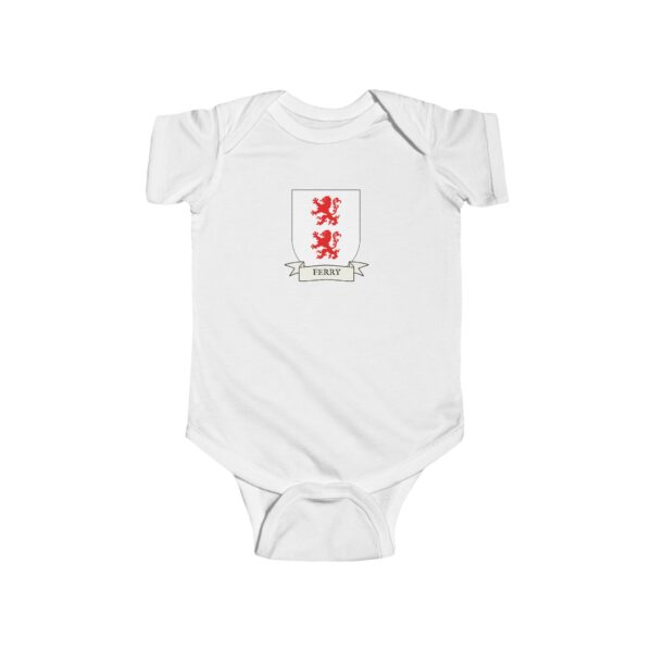 Ferry Family Coat of Arms Baby Onesie Bodysuit - Image 2