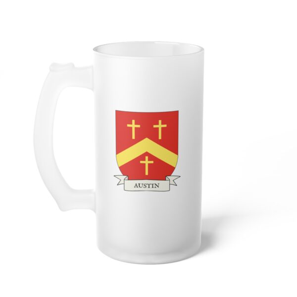 Austin Family Coat of Arms Beer Mug