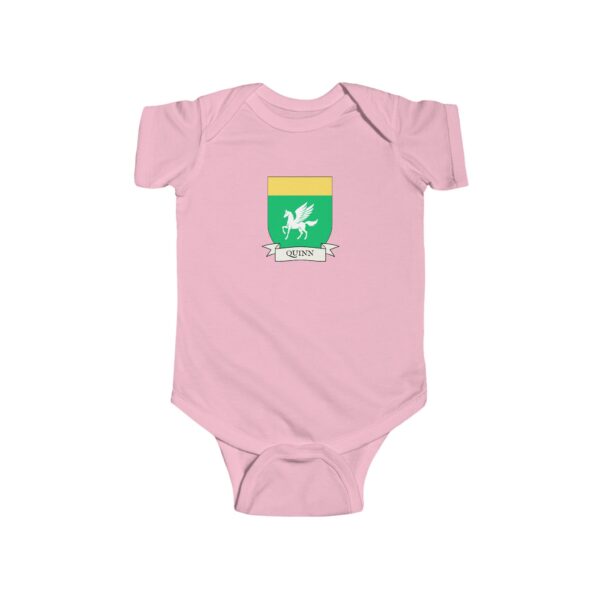 Quinn Family Coat of Arms Baby Onesie Bodysuit - Image 5