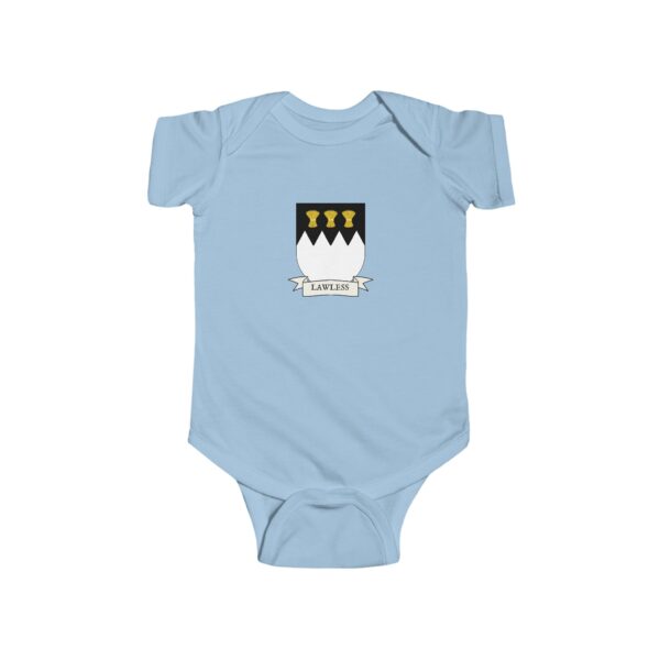 Lawless Family Coat of Arms Baby Onesie Bodysuit - Image 4