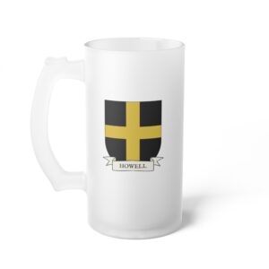 Howell Family Coat of Arms Beer Mug