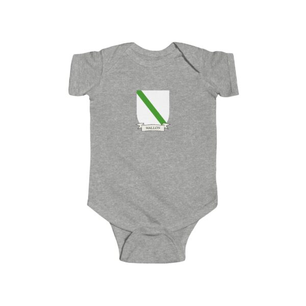 Mallon Family Coat of Arms Baby Onesie Bodysuit - Image 3