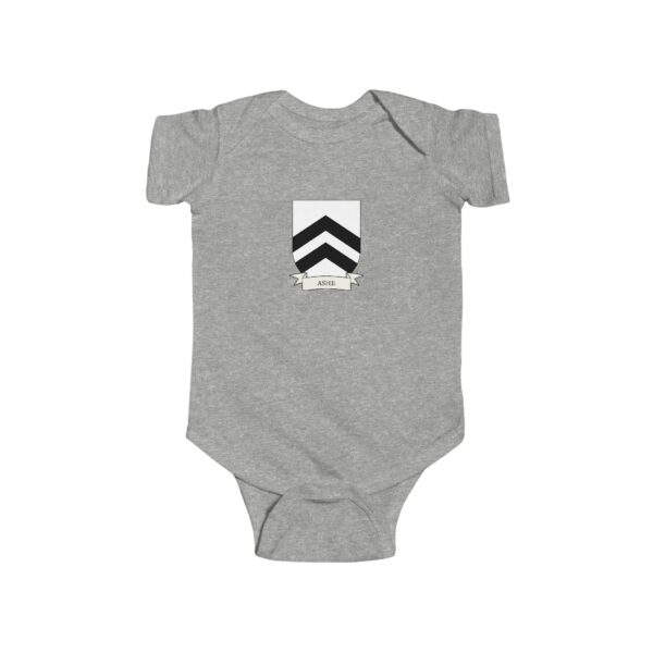 Ashe Family Coat of Arms Baby Onesie Bodysuit - Image 3