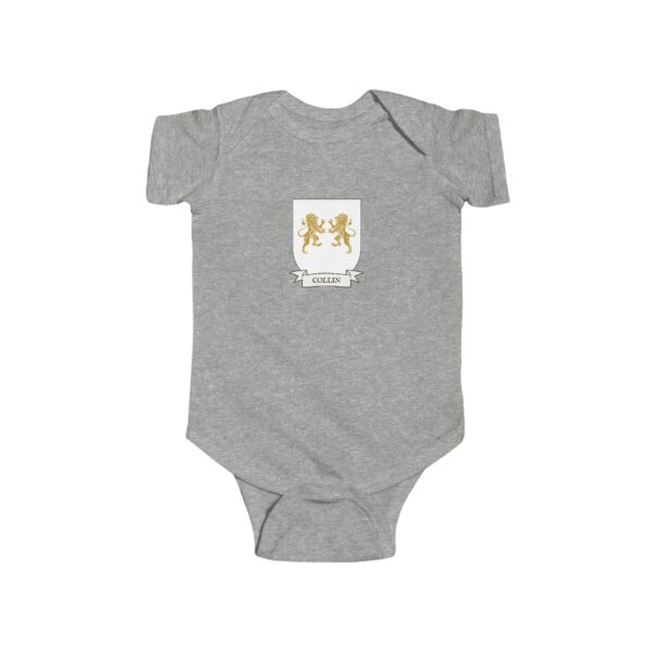 Collin Family Coat of Arms Baby Onesie Bodysuit - Image 3