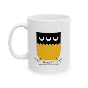 Harvey Family Coat of Arms Coffee Mug