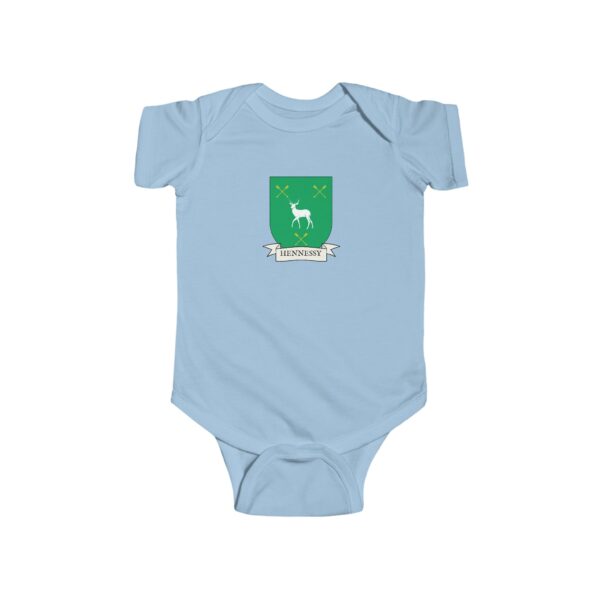 Hennessy Family Coat of Arms Baby Onesie Bodysuit - Image 4