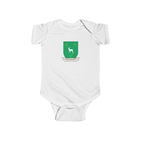 Hennessy Family Coat of Arms Baby Onesie Bodysuit - Image 2
