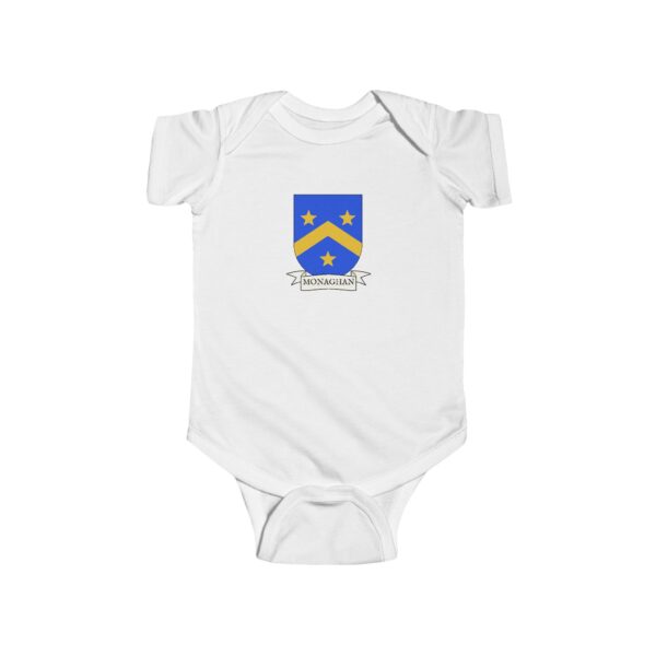 Monaghan Family Coat of Arms Baby Onesie Bodysuit - Image 2