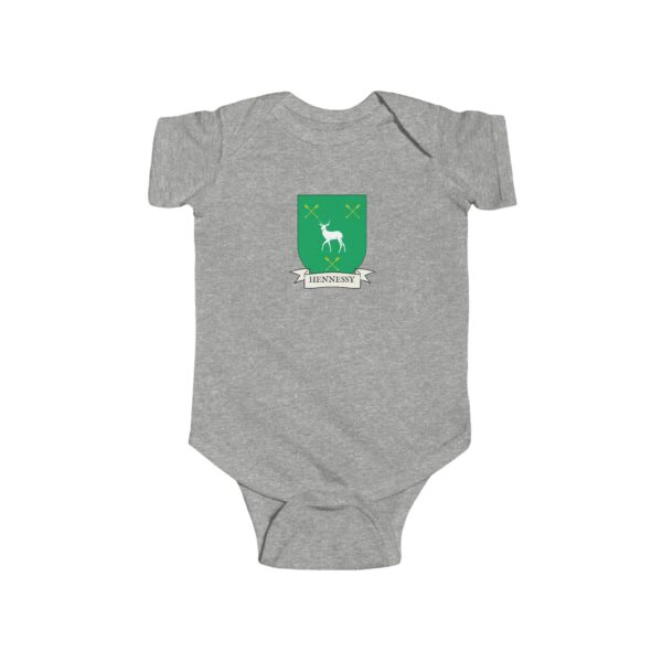 Hennessy Family Coat of Arms Baby Onesie Bodysuit - Image 3