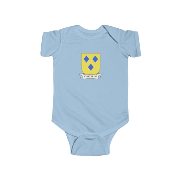 Costello Family Coat of Arms Baby Onesie Bodysuit - Image 4
