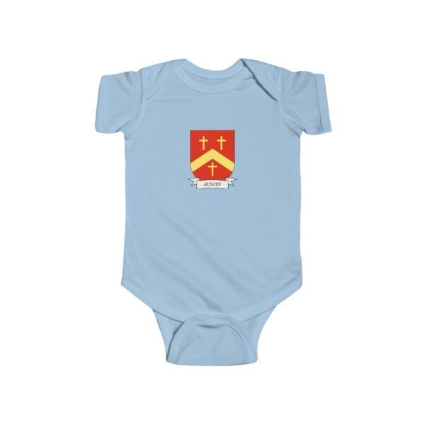 Austin Family Coat of Arms Baby Onesie Bodysuit - Image 4