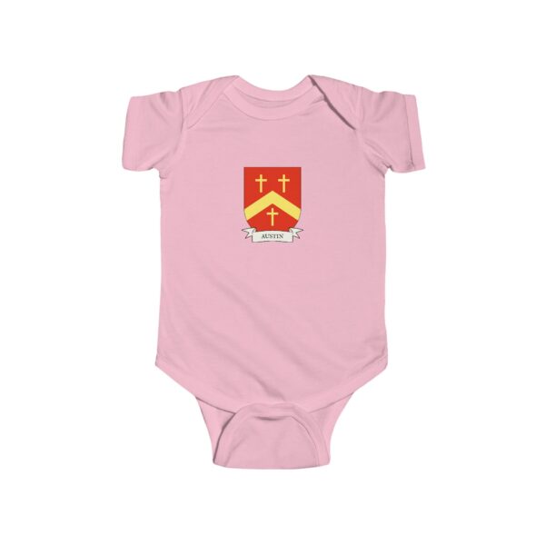 Austin Family Coat of Arms Baby Onesie Bodysuit - Image 5