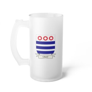 Gray Family Coat of Arms Beer Mug