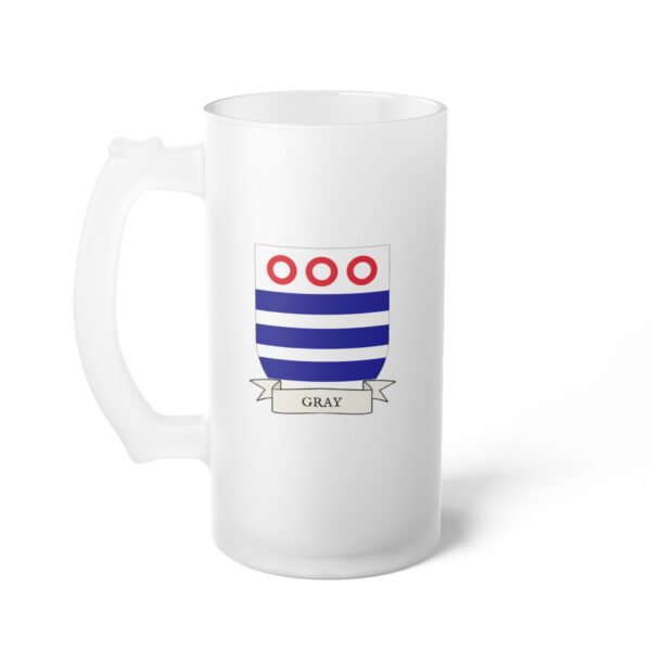 Gray Family Coat of Arms Beer Mug