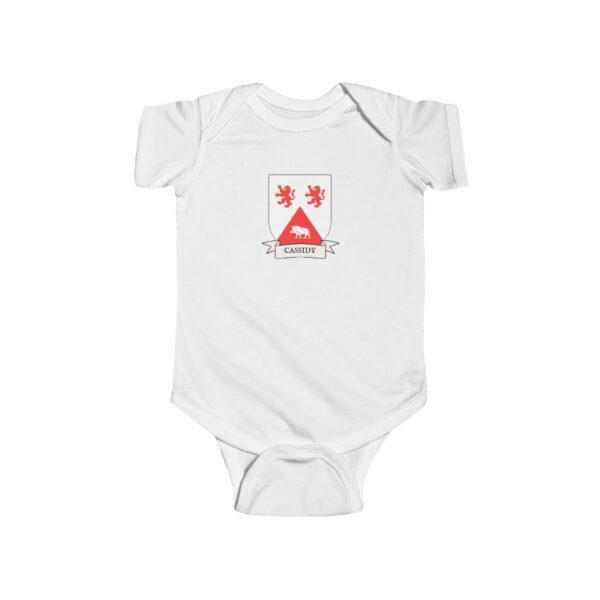 Cassidy Family Coat of Arms Baby Onesie Bodysuit - Image 2