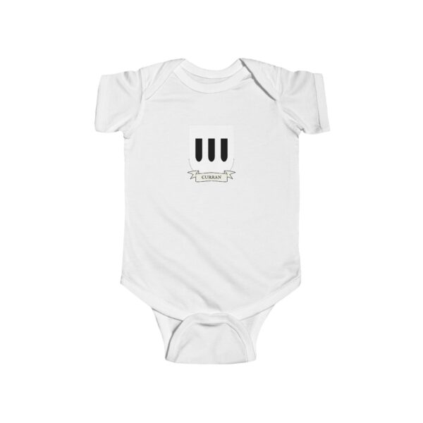 Curran Family Coat of Arms Baby Onesie Bodysuit - Image 2