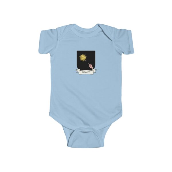 Brady Family Coat of Arms Baby Onesie Bodysuit - Image 4