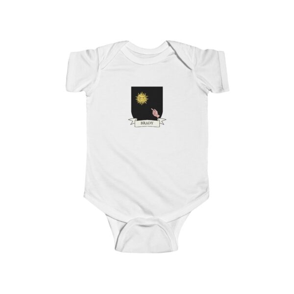 Brady Family Coat of Arms Baby Onesie Bodysuit - Image 2