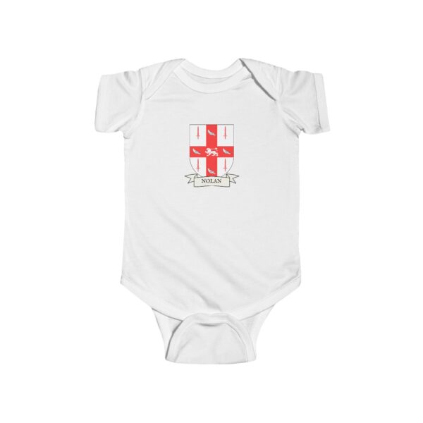 Nolan Family Coat of Arms Baby Onesie Bodysuit - Image 2