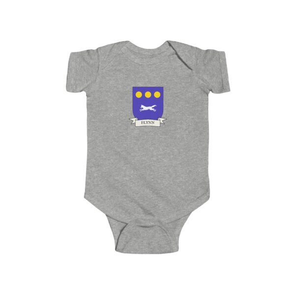 Flynn Family Coat of Arms Baby Onesie Bodysuit - Image 3