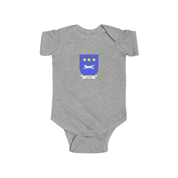 Lynn Family Coat of Arms Baby Onesie Bodysuit - Image 3