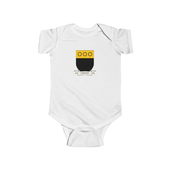 Hogan Family Coat of Arms Baby Onesie Bodysuit - Image 2